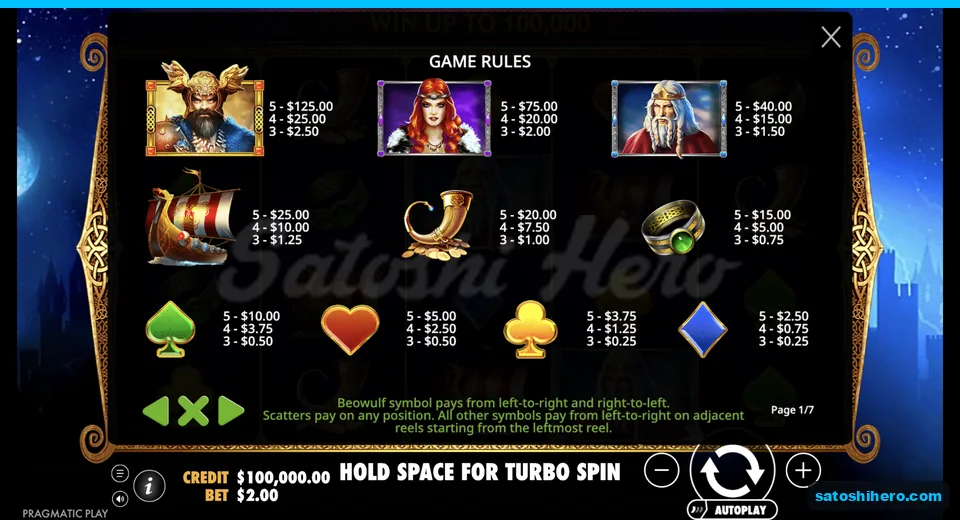 Paytable lists premium and card-suit payouts