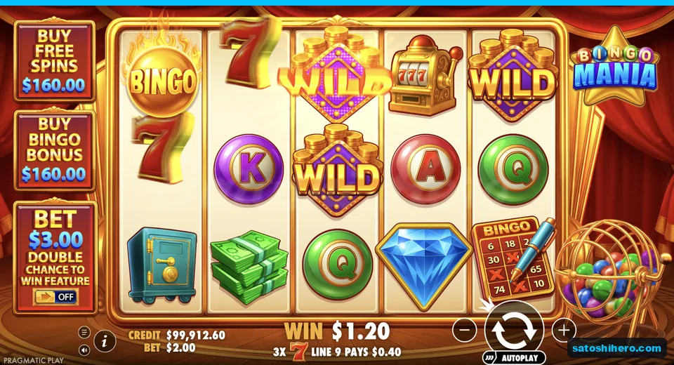 Line win resolves with three sevens