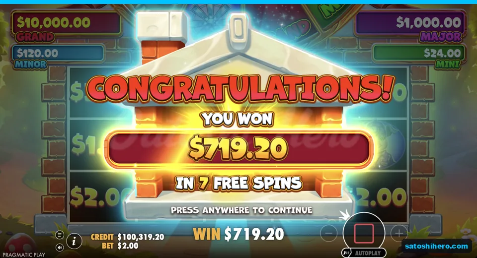 Round-end screen confirms $719.20 total