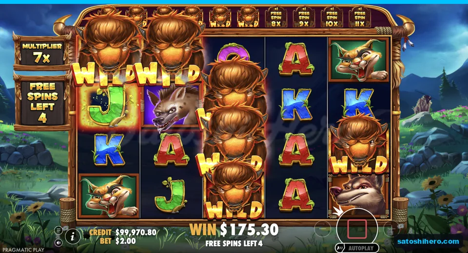 Free spins run shows wilds under multiplier