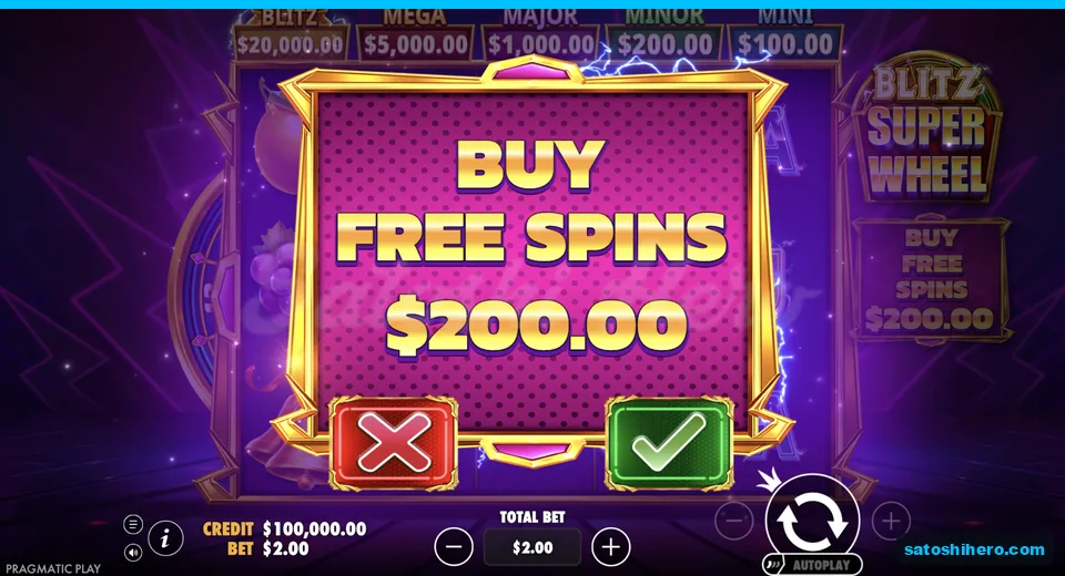 Buy menu opens at the live stake