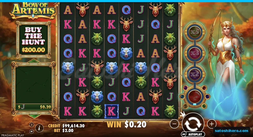 Line win resolves from connected J symbols