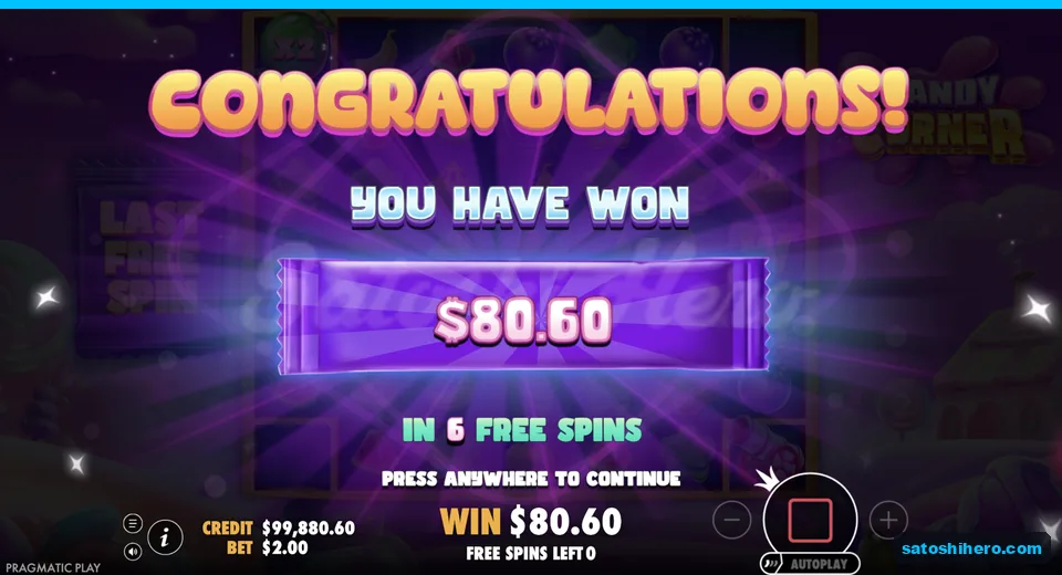 Collect screen shows $80.60 result