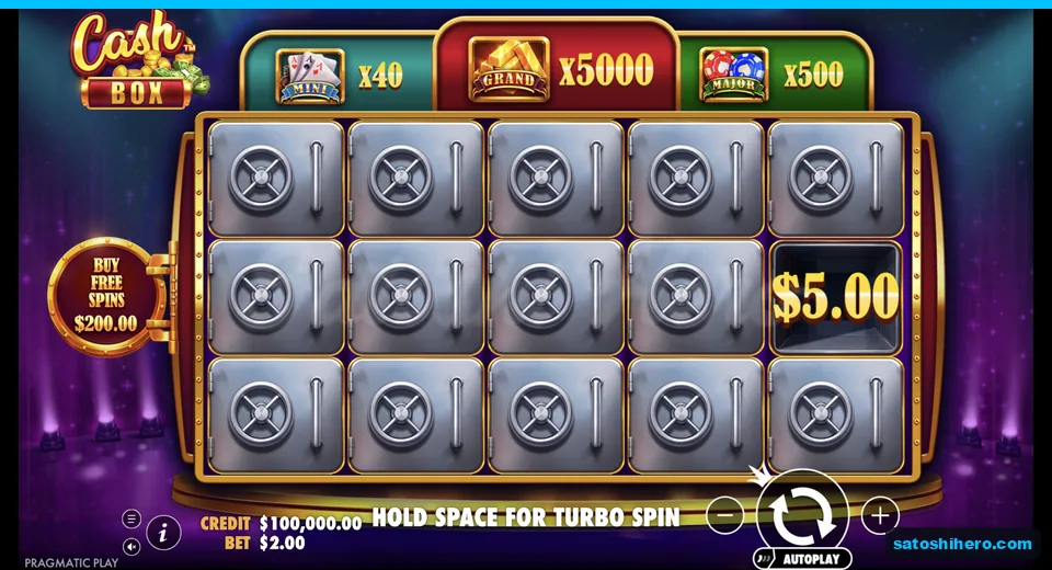 Base grid shows safes and jackpot meters