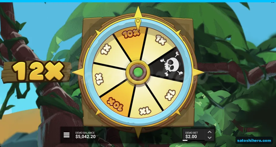 Bonus wheel stops on 12x segment
