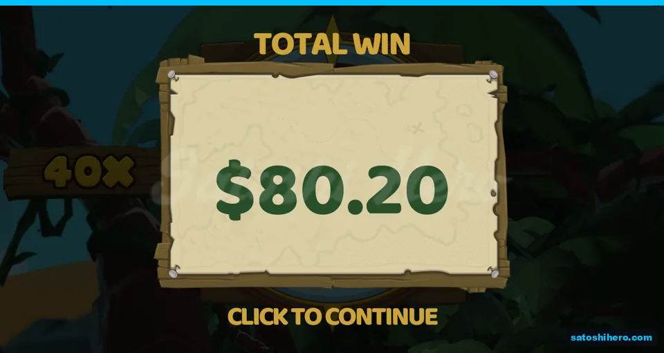 Bonus game collect screen shows $80.20