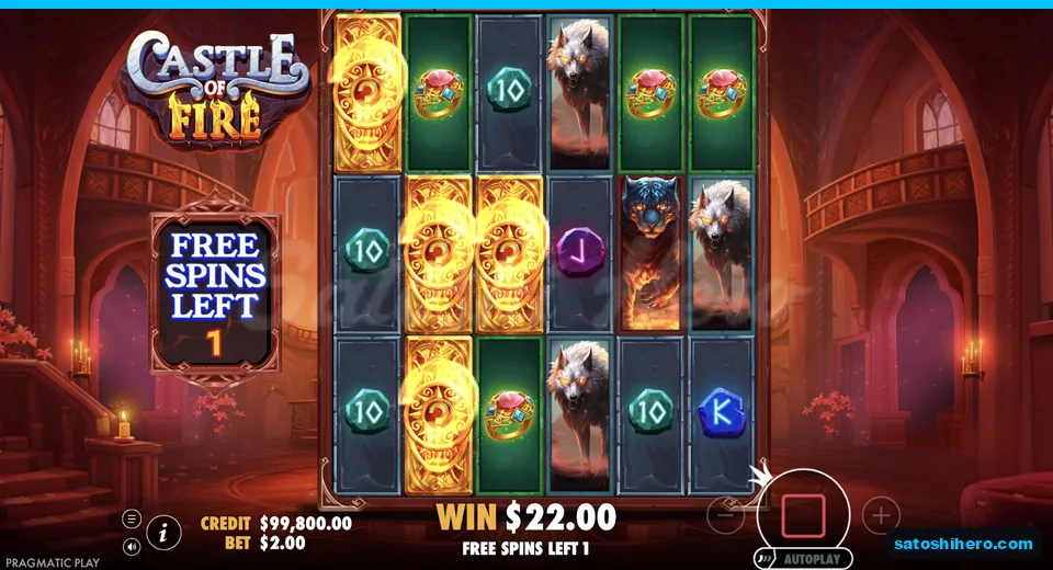 Sticky medallions pay $22.00 with one spin left