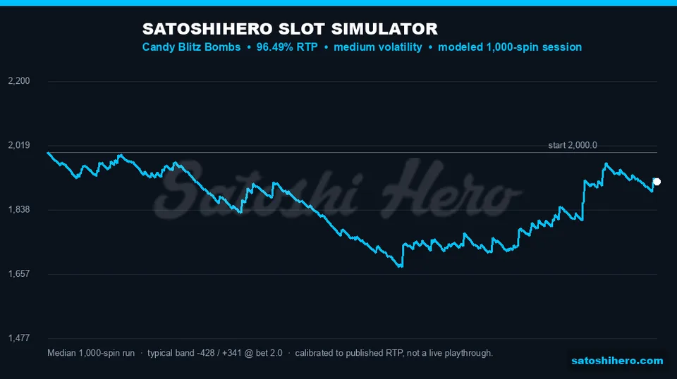 Simulator curve tracks choppy spin results