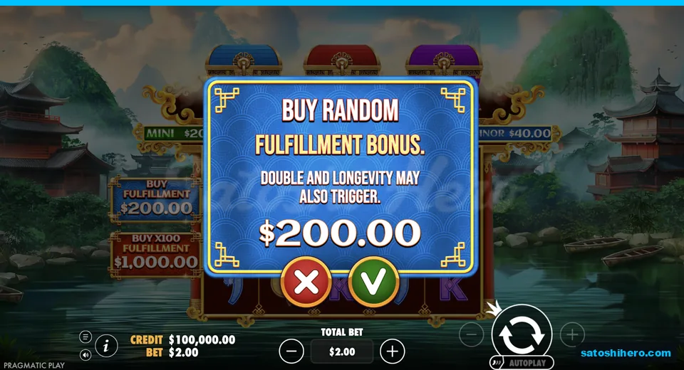 Buy menu opens at the live stake