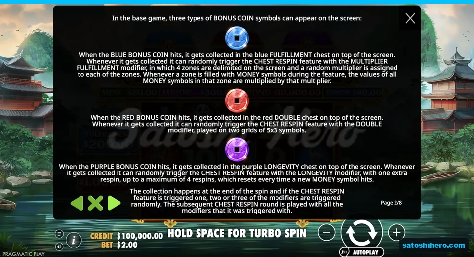 Bonus coin colours feed matching chests