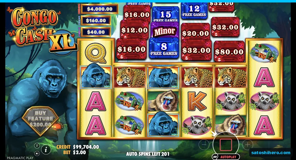 Jewel board shows money values and free games