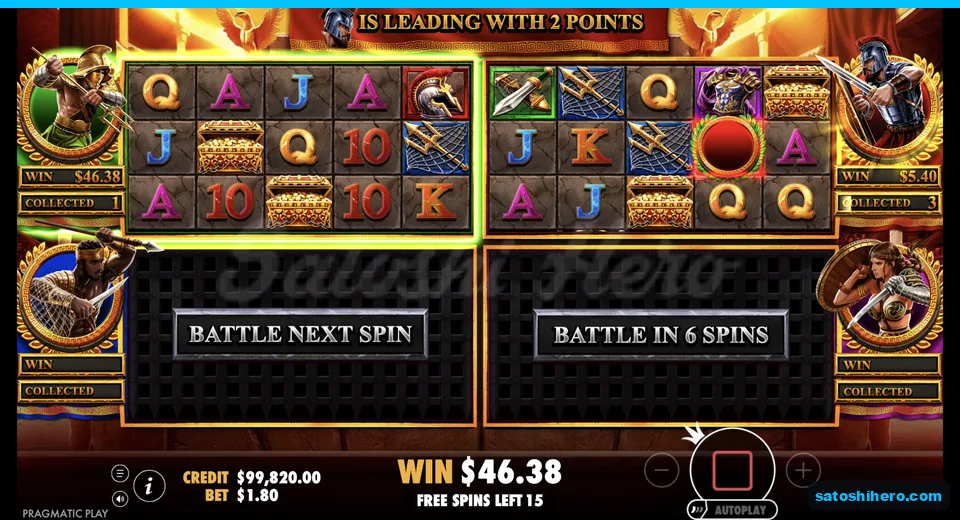 Bought round shows green leading by one coin
