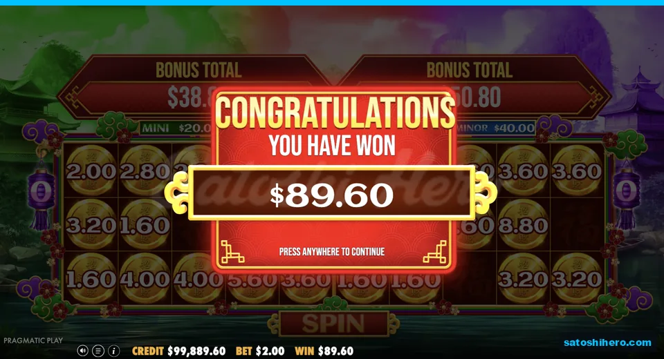 Collect screen shows $89.60 won