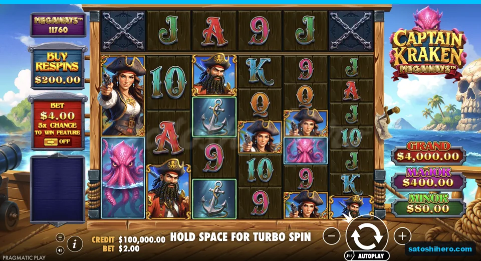 Base grid settles on pirates, kraken and anchors