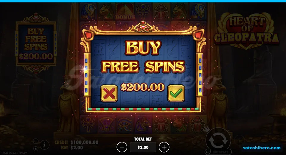Buy menu opens with $200 feature price