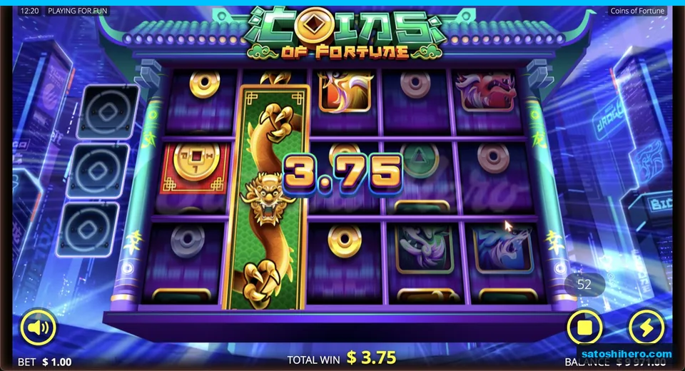 Golden Dragon Wild pays $3.75 base win