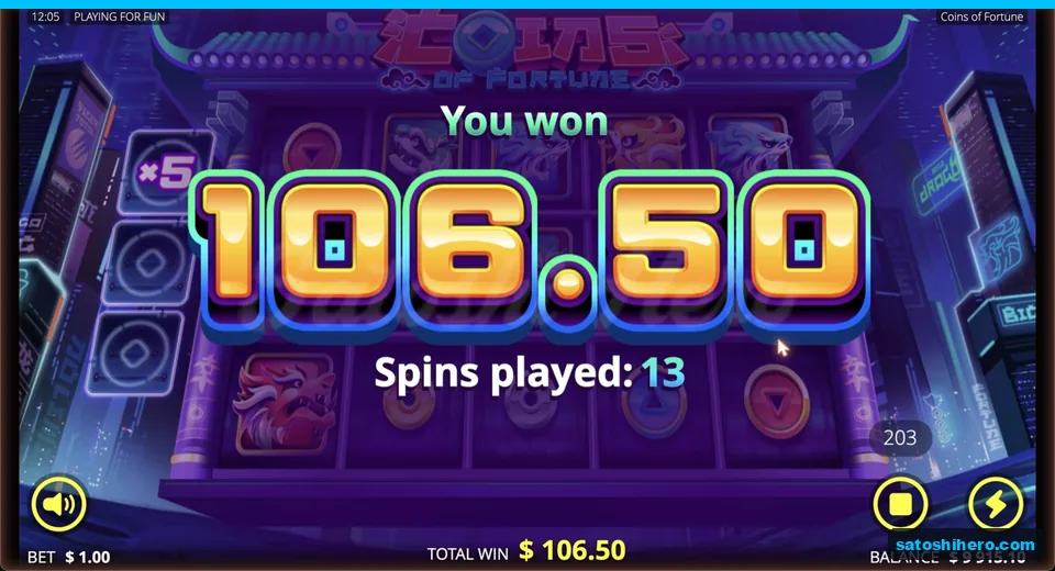 Collect screen showing $106.50 total