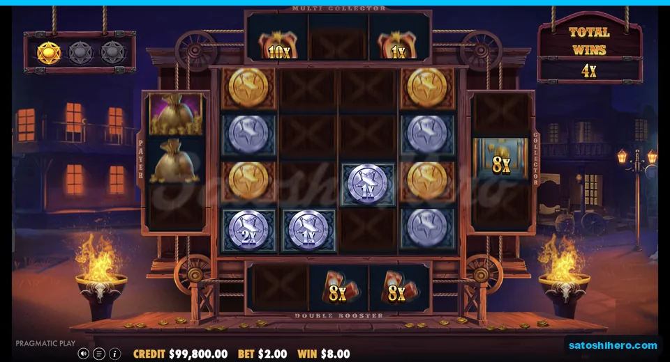 Feature grid fills with coins collector and booster