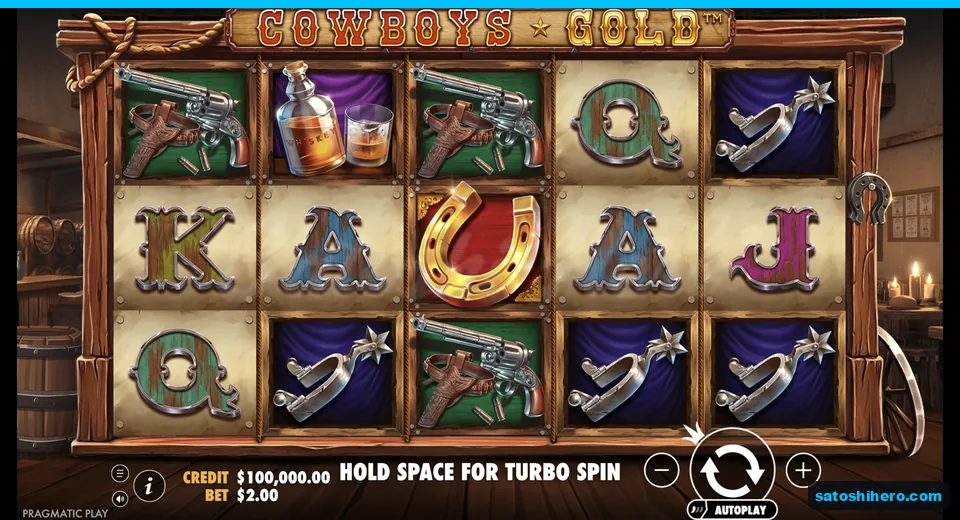 Settled reels show saloon symbols