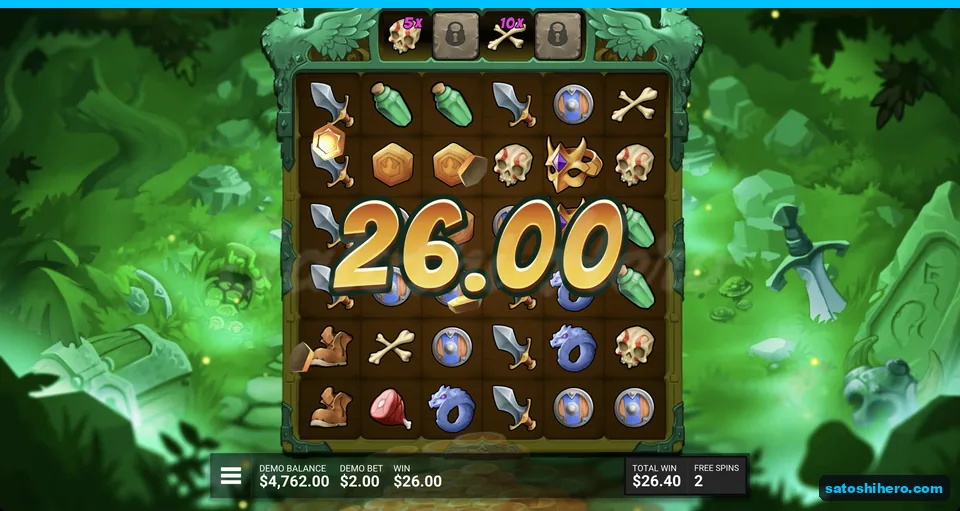 BoostBar shows stones and 5x multiplier