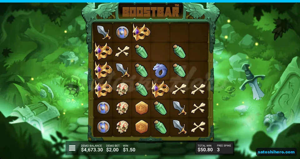 Free spins total reaches 50.80 dollars