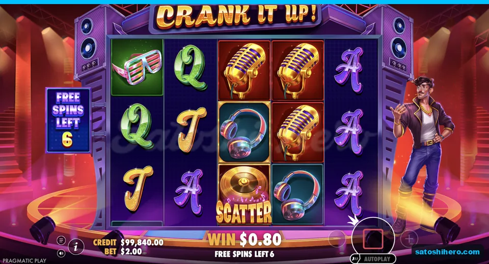 Bought free spins show six spins remaining