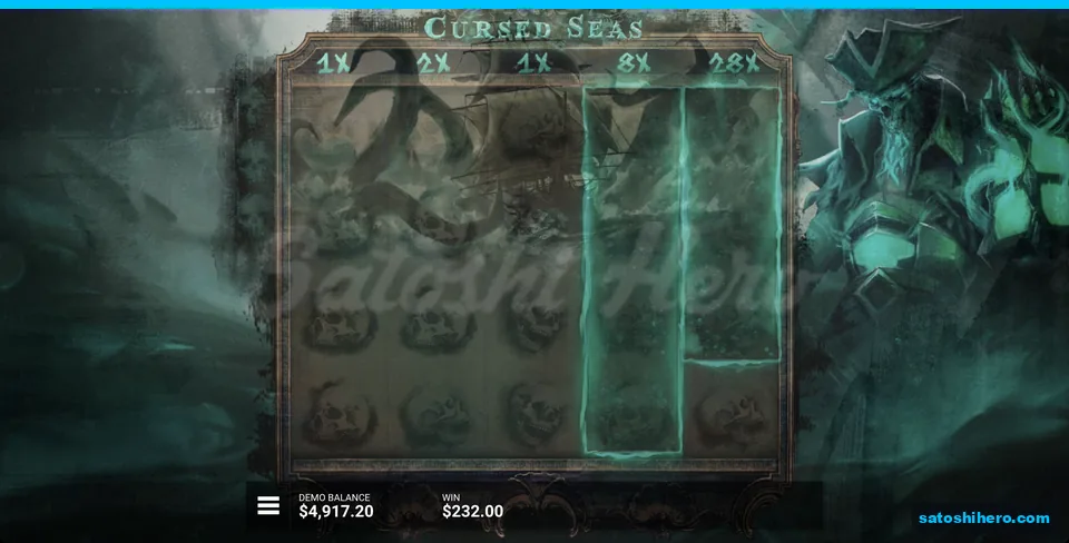 Skull grid with 28x on the fifth reel
