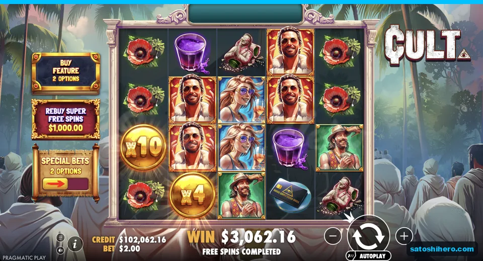 Collect screen shows $3062.16 after super round