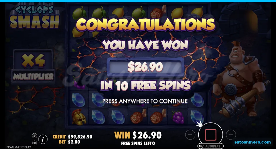 Collect screen shows $26.90 bonus payout
