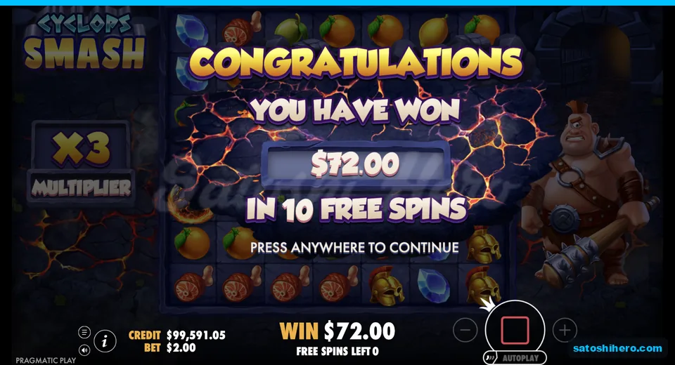 Collect screen shows $72.00 bonus payout