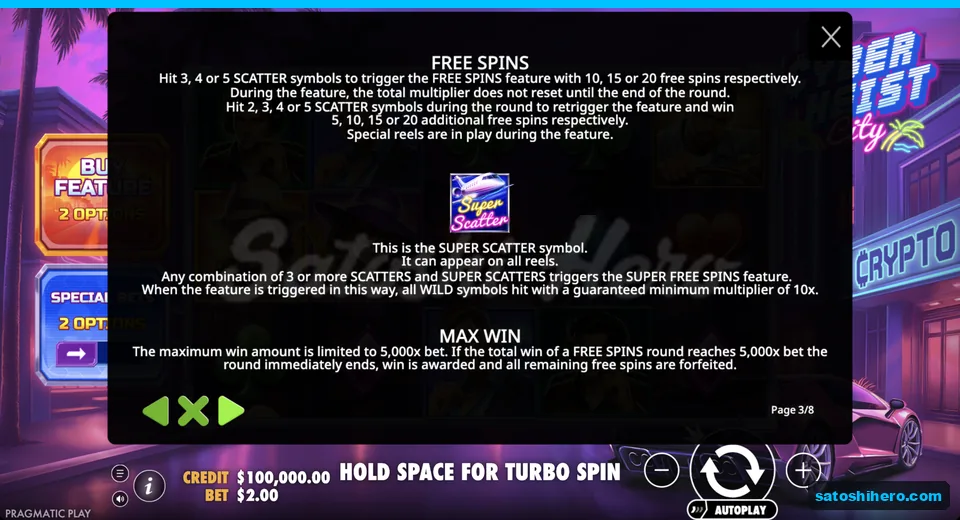 Free spins rules show scatter awards and cap