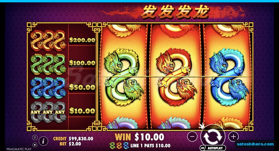 Line win resolves across the middle row
