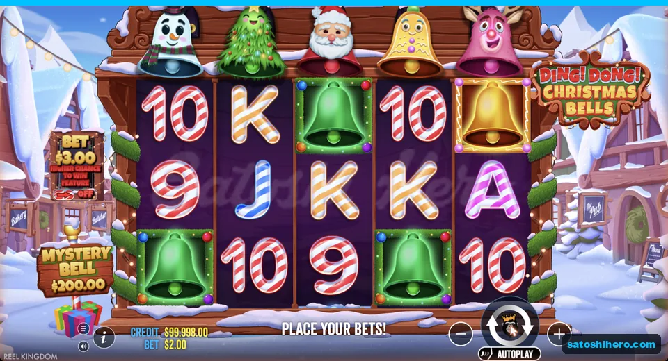 Idle grid shows bells, royals and mascots