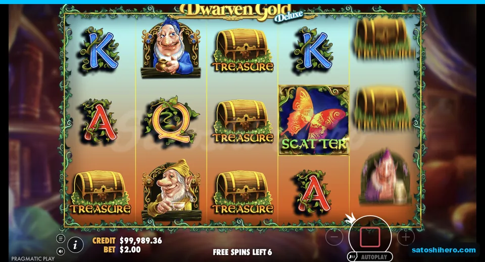 Free spins grid fills with chests scatter and wilds
