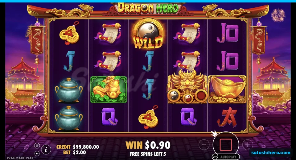 Sticky wilds sit with five spins left