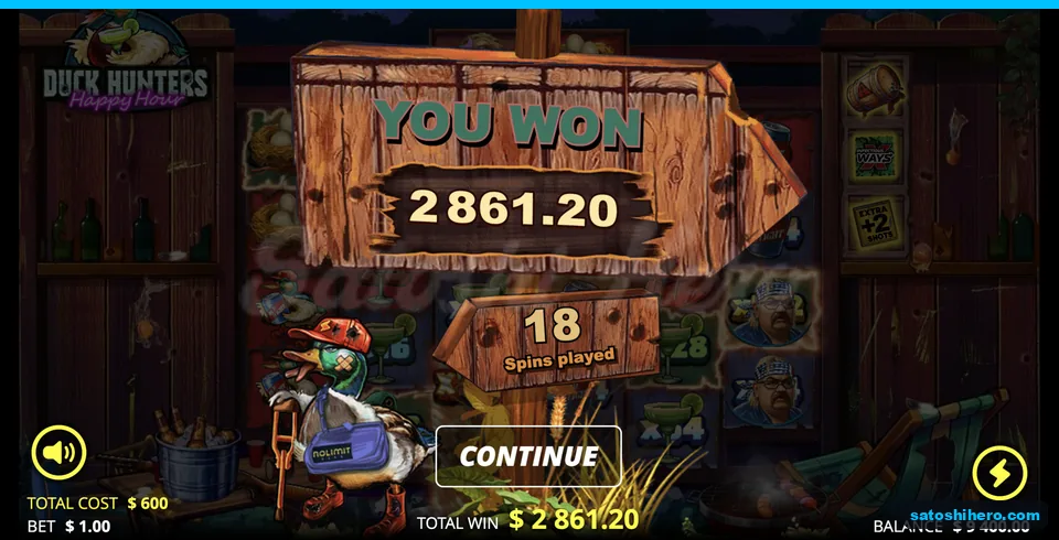 Collect screen showing two thousand eight hundred sixty one dollars