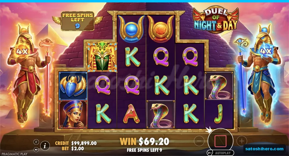 Free spins round shows 4x meters on both sides