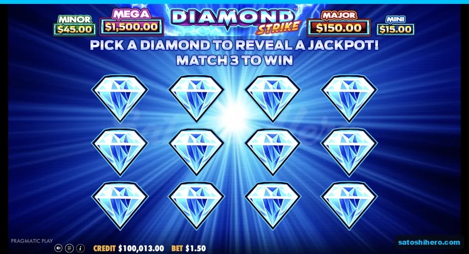 Jackpot pick screen opens after three golden sevens