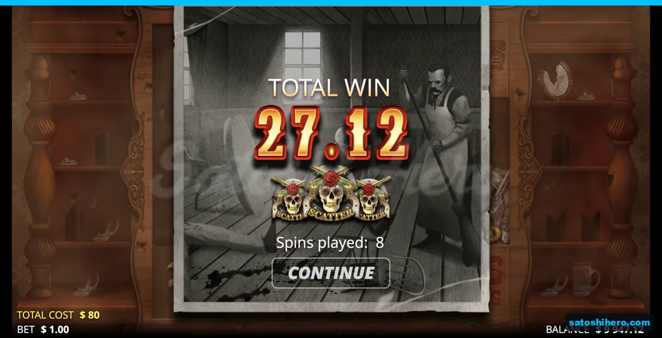 Total Win screen shows 27.12 dollars