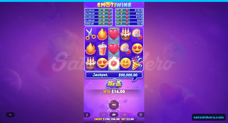 Line win resolves for sixteen dollars