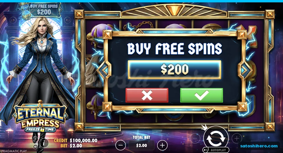 Buy panel opens at the live stake