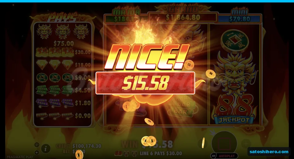 Line win resolves across matching bar symbols