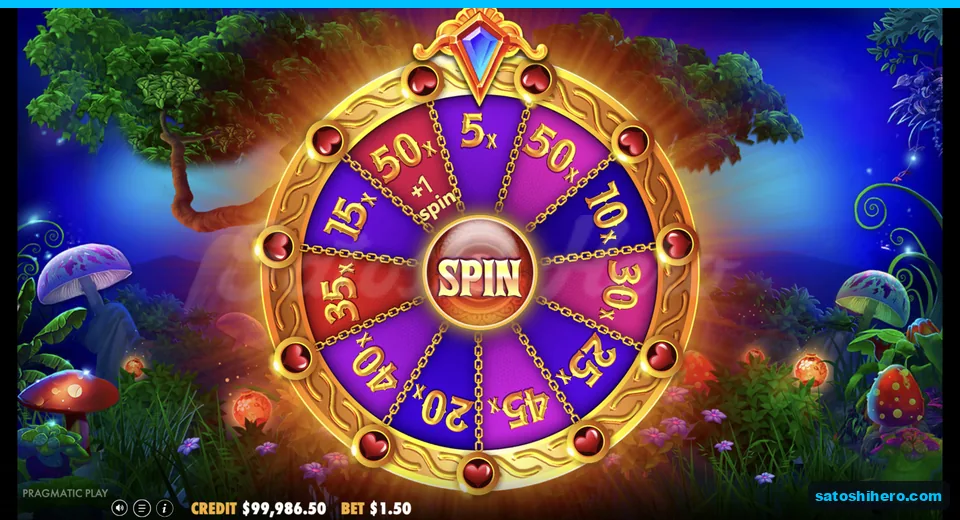 Cash wheel shows multiplier segments up to 50x