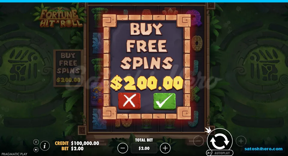 Buy menu opens at the live stake