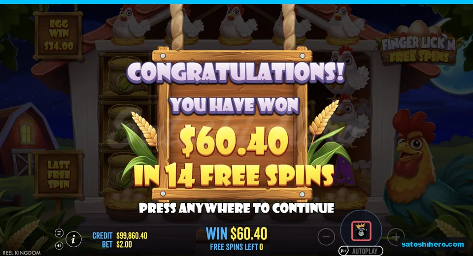 Collect screen shows $60.40 payout