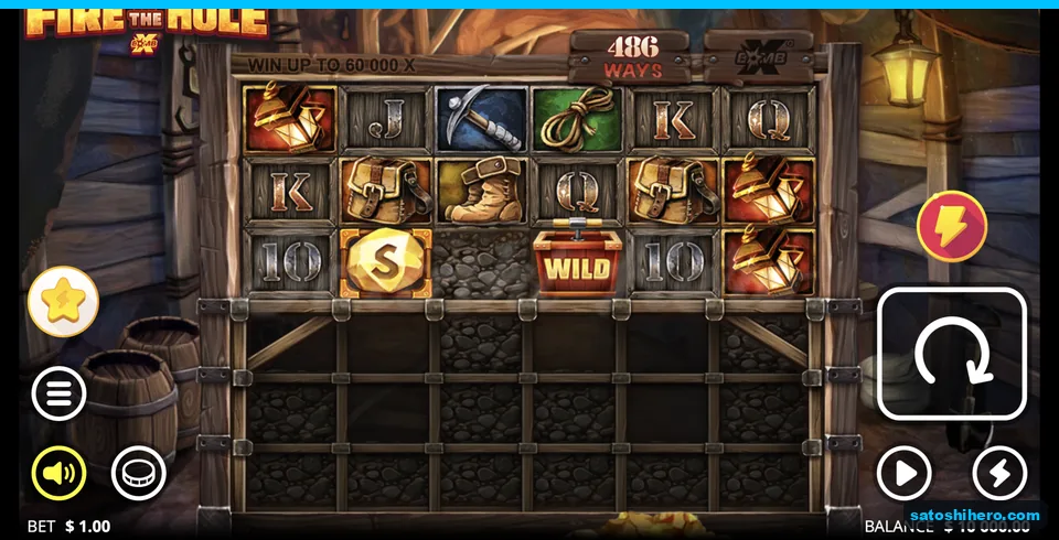Mine cage shows lanterns boots rope and coin