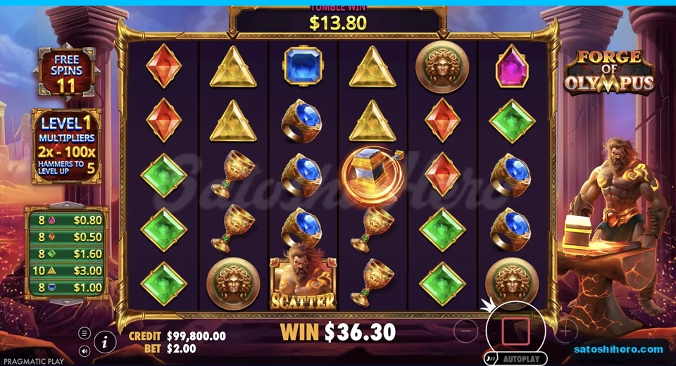 Bought round shows multiplier cube and $36 win