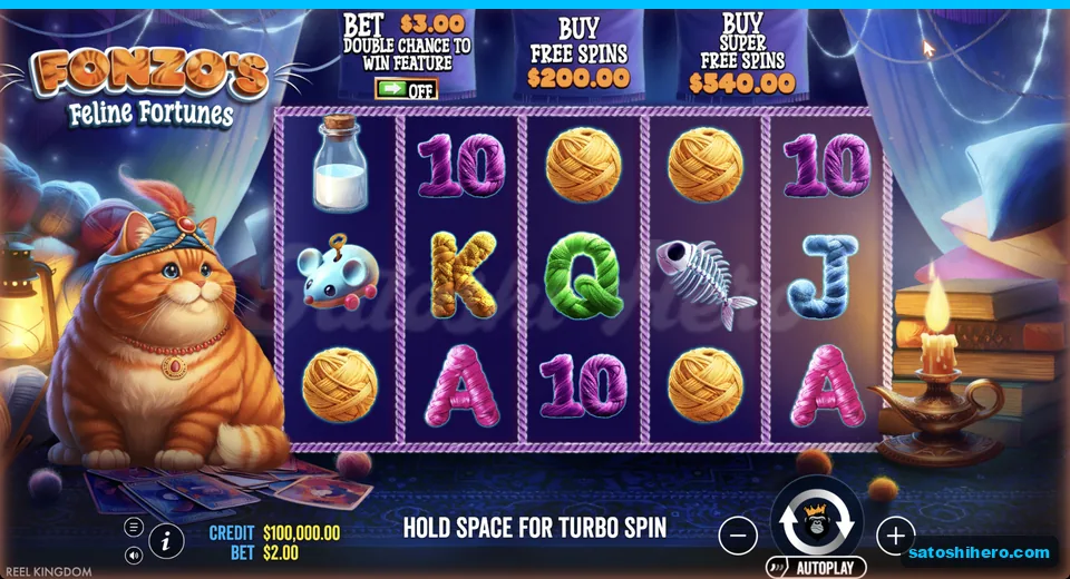 Settled reels show royals and item symbols