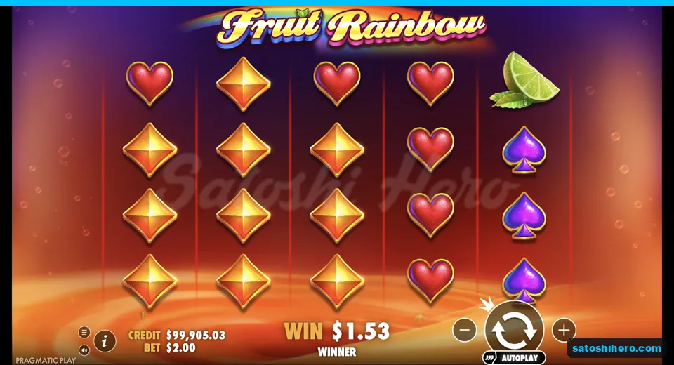 Line win resolves from a golden gem stack
