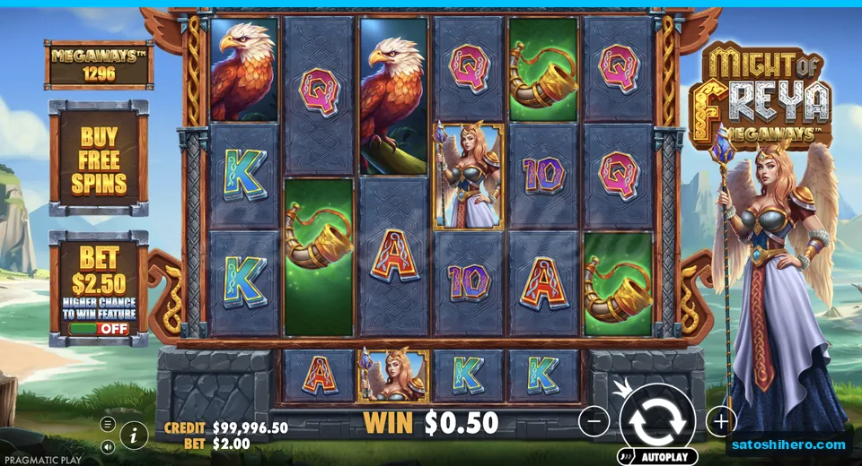 Line win resolves across a Megaways grid